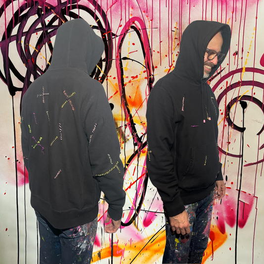 Black Rip & Stitch Hoodie